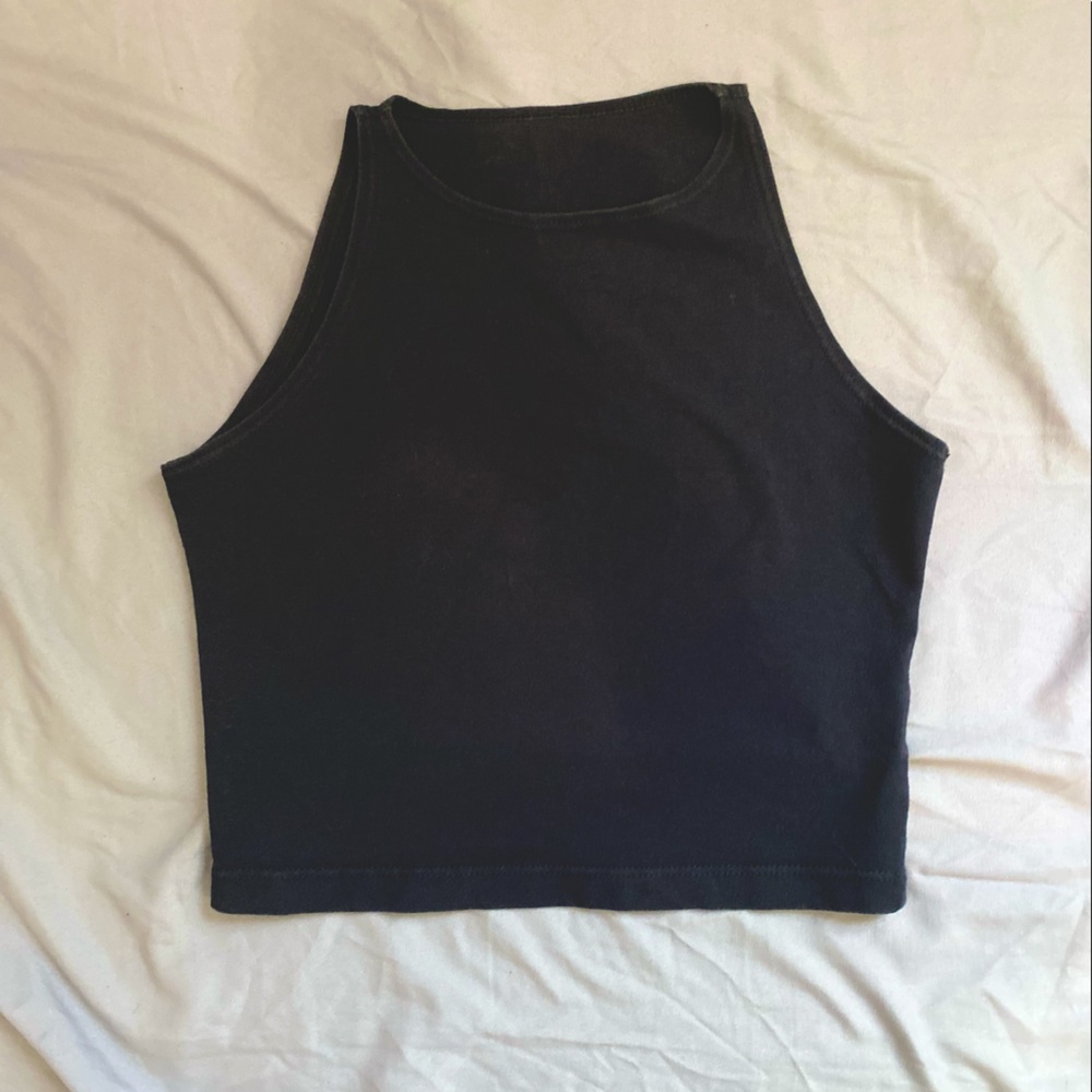 Black American Apparel Crop Top